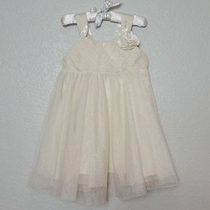 H&M Ivory Sparkly Mesh Dress